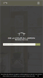 Mobile Screenshot of delacouraujardin.com
